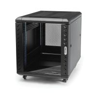 armario rack startechcom 12u 19 4 columnas con cerradura y ruedas
