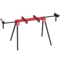 homcom soporte universal para ingletadora con ruedas extensibles y brazos de apoyo soporte de sierra portatil con patas plegables