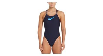 Banador nike swim hydrastrong 3d swoosh azul mujer