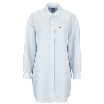 Tommy Jeans Vestido TJW LINEN SHIRT DRESS EXT para mujer