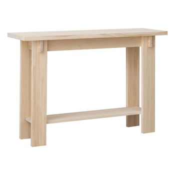 Consola de pino macizo natural 120 cm Sin barnizar