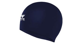Gorro de bano de latex solido tyr azul marino