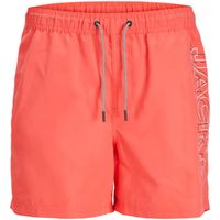 jack  jones banador 12253118 jpstfiji jjswim double logo sn ly hot coral para hombre