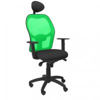 piqueras y crespo jorquera silla malla verde asiento bali con cabecero fijo negro