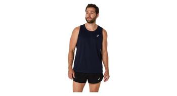 Asics core run tank blue homme