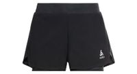 pantalon corto odlo zeroweight 3in 2 in 1 negro mujer