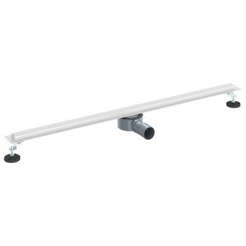 Desagüe De Ducha 360° Con Modelo Delgado Plateado 100 Cm Vidaxl