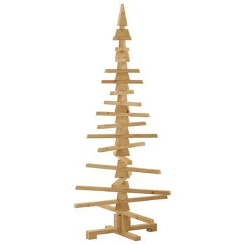 Árbol De Navidad De Madera Marrón 150 Cm Madera Maciza De Pino Vidaxl
