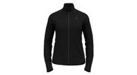 chaqueta polar negra con cremallera odlo berra para mujer