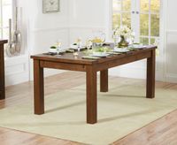 normandy 180cm dark oak extending dining table
