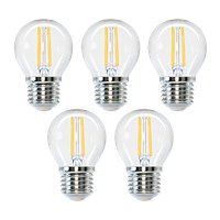 aigostar bombilla led filamento e27luz calida 2700k720 lumenes6w equivalente a 50 wg45 golf bombillasretro decorativano regulable pack de 5 uds