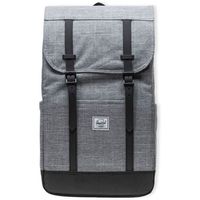 herschel mochila retreat backpack - raven crosshatch para mujer
