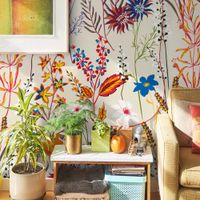 papel pintado panoramico jardin de verano