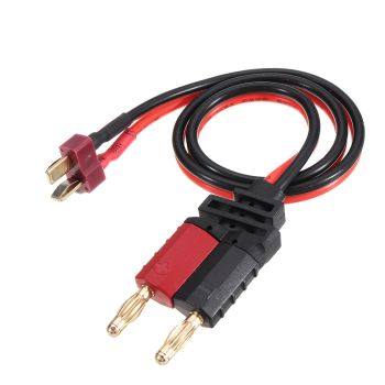 Cable de carga de enchufe en T a enchufe de banana de 4 mm para cargador SKYRC D100V2 Q200 B6ACV2 S60