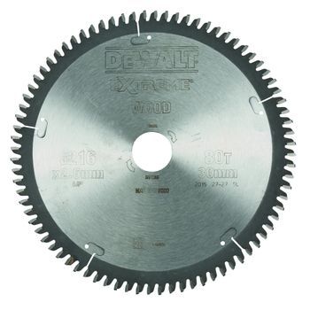 Dewalt Dt4286-qz - Hoja Para Sierra Circular Estacionaria 216x30mm 80d Tcg -5º