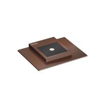 pla corten - aplique de pared led de 35 w con interruptor cct 2700k3200k4000k en aluminio luz de pared ascendente - beneito  faure
