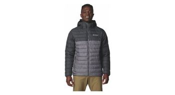 Chaqueta con capucha columbia powder lite ii gris