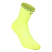 under armour velociti lite crew  calcetines para correr unisex-amarillo neon amarillo neon