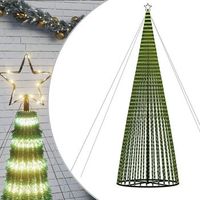 arbol de navidad led 1544 leds blanco calido 500 cm vidaxl
