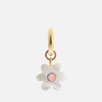 notte mini superbloom glow gold-plated stud earring