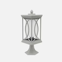 sobremuro exterior fabrilamp garden plata 39x16x16 cm
