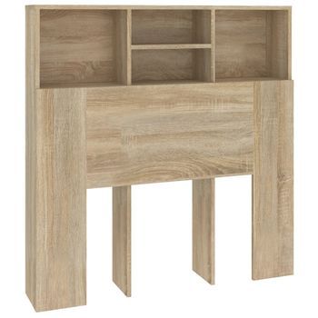 Mueble Cabecero Cama | Panel De Cabecera Roble Sonoma 100x19x103,5 Cm