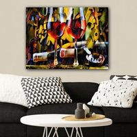 pintura decorativa lienzo 74718429770100 multicolor 70x100 cm