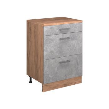 Cómoda De Ampliación Rion 60 X 46 Cm Sin Inclinación Con 3 Cajones Vicco