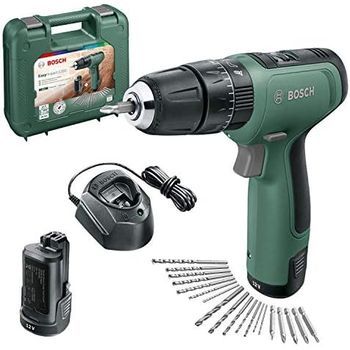 Bosch Taladro Percutor A Batería Easyimpact 1200 2 Baterías, Sistema De 12 V, 19 Accesorios, En Maletín De Transporte