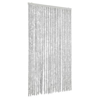 Cortina Antimoscas Chenilla Gris 100x200 Cm Vidaxl