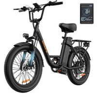 bicicleta electrica urlife e20 - motor 250w bateria 48v 13ah neumaticos de 20 frenos de disco - negro