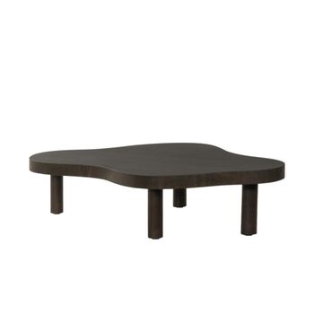 Mesa de centro de 135 cm en marrón oscuro