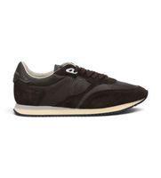 philippe model para hombre bvlu zapatillas de piel blville low marron oscuro 46 plano cordones casual
