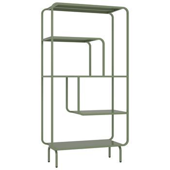 Consola Diseño En Metal Verde Caqui Capucine