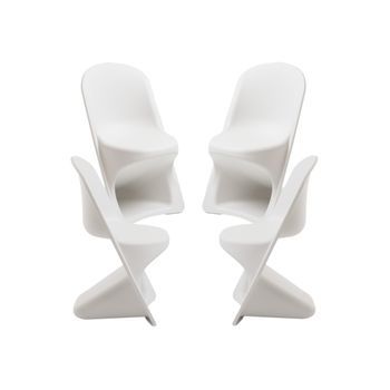 Pack 4 Sillas Vius De Polipropileno 87.50*52*54.50 Cm - Blanco