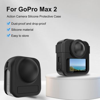 PULUZ Funda protectora de silicona para GoPro MAX 2, funda protectora para el cuerpo de la cámara para GoPro MAX2