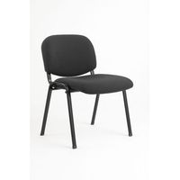 pack 4 sillas ofis de tela 784743 cm - negro