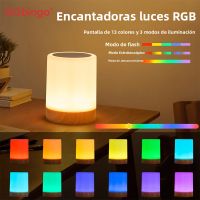 lampara de noche colorida ggbingo recargable 16 colores lampara de mesa led regulable para decoracion de dormitorio y escritorio