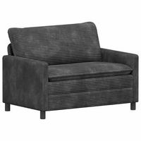 sofa gris oscuro 126 x 81 x 875 cm poliester vidaxl