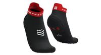 compressport pro racing socks v4 0 run low negro rojo