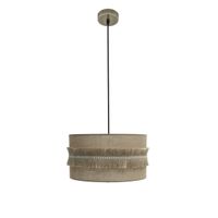 abrila colgante de rustico con pantalla de saco modelo kala