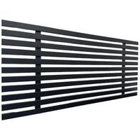 cabecero de madera reciclada dm estilo palet japones 90x46cm camas 8090 - negro solido