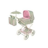 coche reborn plegable con sombrilla y bolso botanic  para munecas de hasta 55 cm