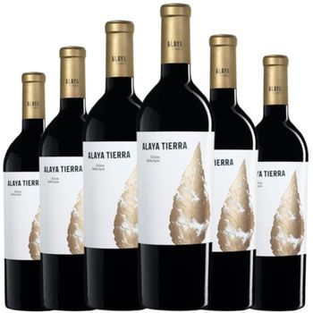 Alaya Tierra Vino Tinto Con Crianza De 15 Meses En Roble Francés 75 Cl 16 % Pack 6 Botellas