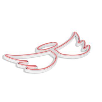 Iluminación Led Decorativa De Plástico Angel Rosa 52x23x2 Cm
