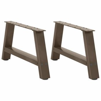 Patas Para Mesa De Centro En Forma De A (2 Unidades, 60 X 30-31 Cm, Acero) Vidaxl