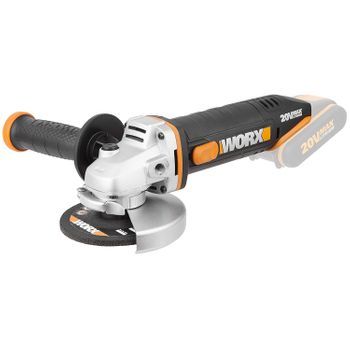 Amoladora Angular 115mm 20 V Wx800.9 Solo Herramienta - Worx