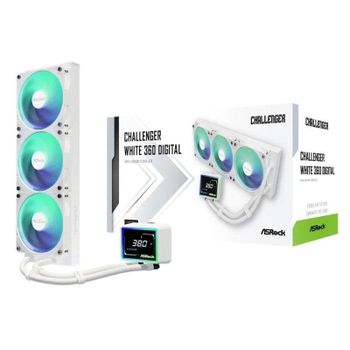Refrigeración Líquida AsRock Challenger White 360mm 3 Ventiladores LED