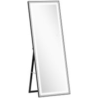 espejo cuerpo entero 60x5x165 cm blanco y negro