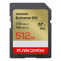 tarjeta sd sandisk extreme go 512 gb sdxc uhs-i 230 mbs u3 v30